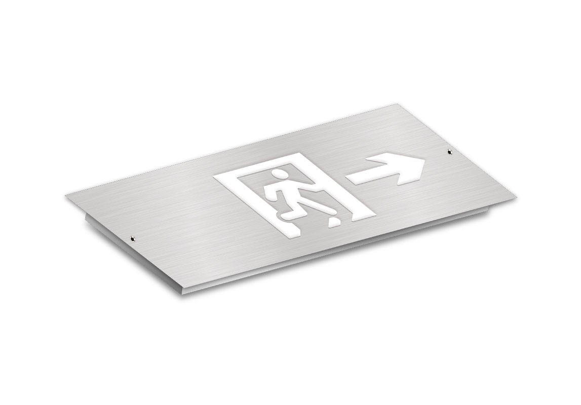 單面右向消防應急標志燈  | ZS-BLJC-1RE II 0.5W-J817  |  嵌入