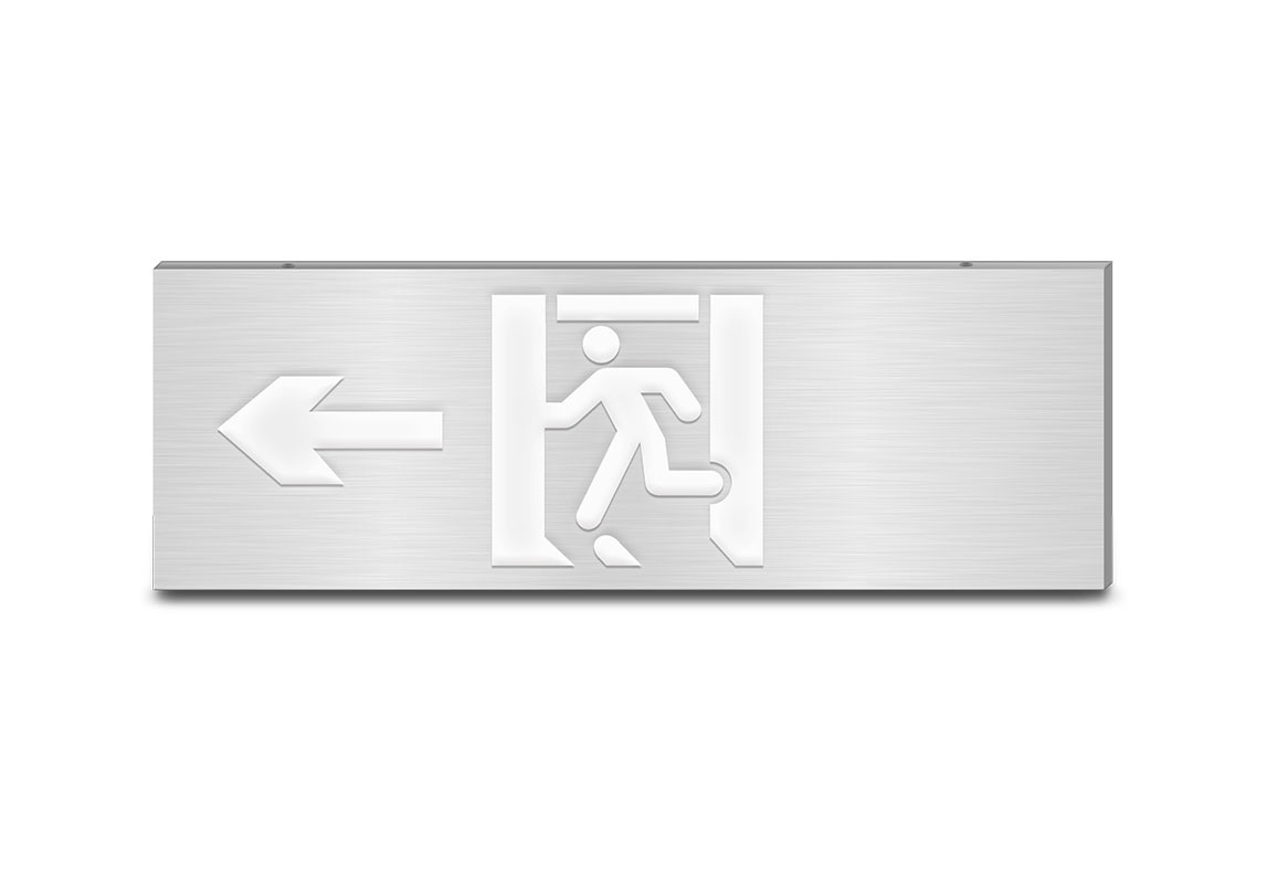600大型款-單面左向消防應急標志燈 | ZS-BLJC-1LR0E Ⅲ 3W-J854 | 壁掛