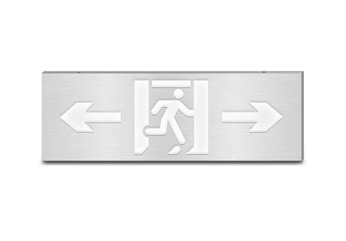 600大型款-單面雙向消防應急標志燈 | ZS-BLJC-1LR0E Ⅲ 3W-J854 | 壁掛